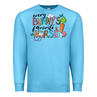 Ocean Blue Every Bunnys Favorite Nurse Premium Sweatshirt - RanaPortraitStore
