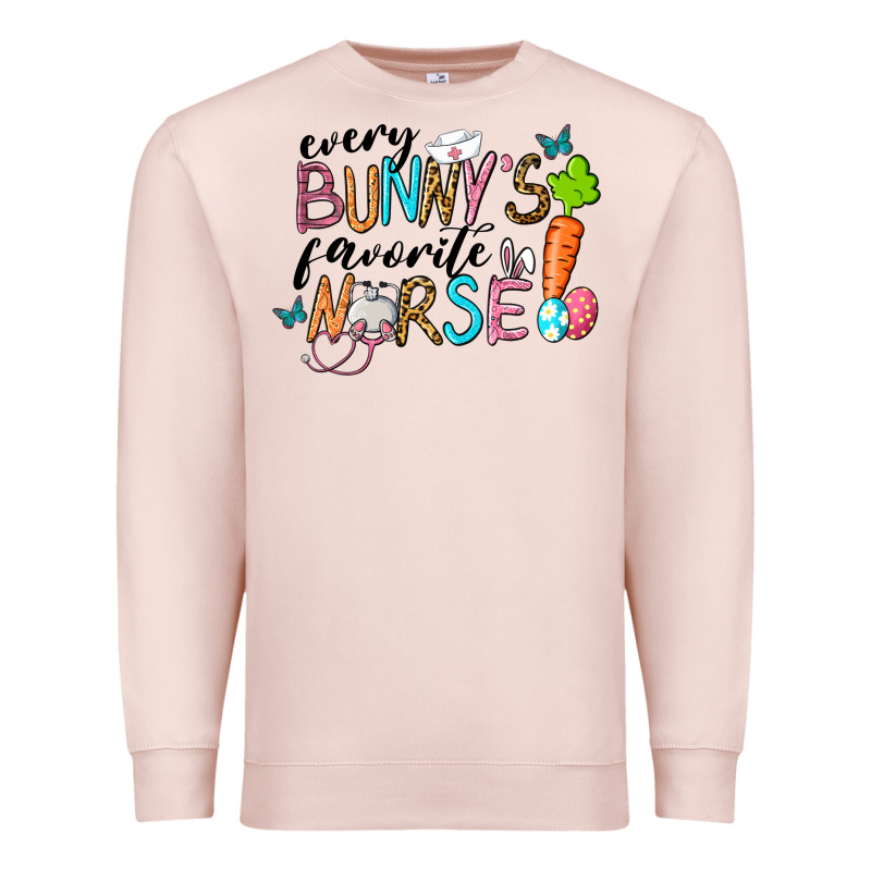 Every Bunnys Favorite Nurse Premium Sweatshirt by RanaPortraitStore | Teevron