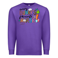 Purple Every Bunnys Favorite Nurse Premium Sweatshirt - RanaPortraitStore