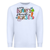 White Every Bunnys Favorite Nurse Premium Sweatshirt - RanaPortraitStore