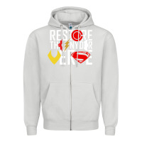 Dove Grey restore the snyderverse Zipper Hoodie - artisFamous