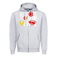 Heather Grey restore the snyderverse Zipper Hoodie - artisFamous