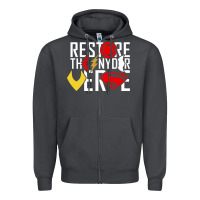 Smoke restore the snyderverse Zipper Hoodie - artisFamous