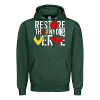 Sports Green restore the snyderverse Zipper Hoodie - artisFamous