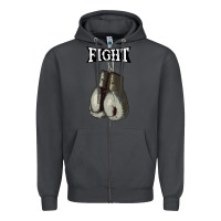 Smoke boxing vintage fight gloves Zipper Hoodie - artisFamous