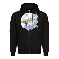 Black 40 flying tigers Zipper Hoodie - artisFamous