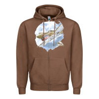 Chestnut 40 flying tigers Zipper Hoodie - artisFamous