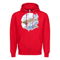 Red 40 flying tigers Zipper Hoodie - artisFamous