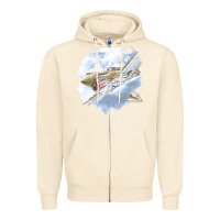 Sandshell 40 flying tigers Zipper Hoodie - artisFamous