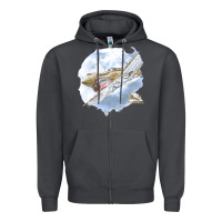 Smoke 40 flying tigers Zipper Hoodie - artisFamous