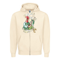 Sandshell alan a dale rooster  oo de lally golly what a day tattoo watercolor pa Zipper Hoodie - artisFamous