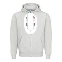 Dove Grey no face spirited away women's Zipper Hoodie - artisFamous