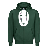 Sports Green no face spirited away women's Zipper Hoodie - artisFamous
