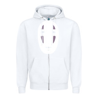 White no face spirited away women's Zipper Hoodie - artisFamous