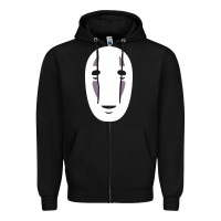 Black no face spirited away women's Zipper Hoodie - artisFamous