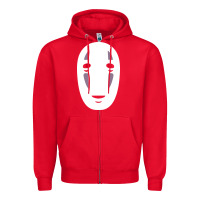 Red no face spirited away women's Zipper Hoodie - artisFamous