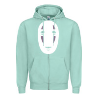 Seafoam no face spirited away women's Zipper Hoodie - artisFamous