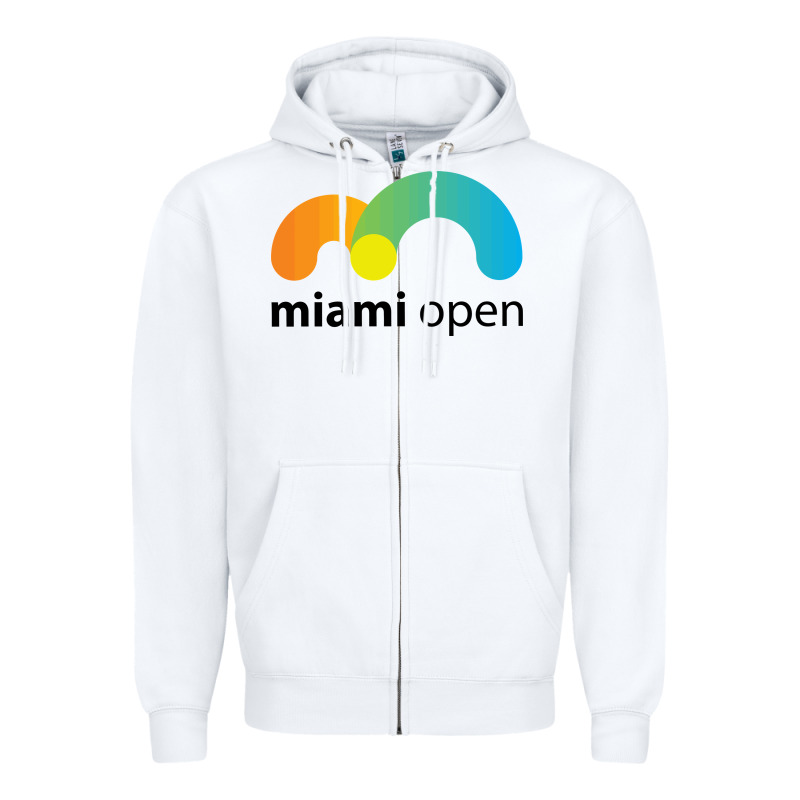 Miami Open Zipper Hoodie by artisFamous | Teevron