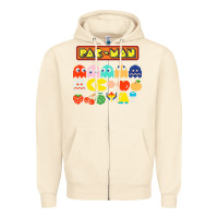 Sandshell 80s pacman ghosts video games Zipper Hoodie - artisFamous