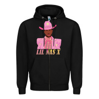 Black lil nas x 2 Zipper Hoodie - artisFamous