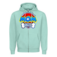Seafoam funny mom patrol  funny dog mom gift birthday party t shirt Zipper Hoodie - artisFamous