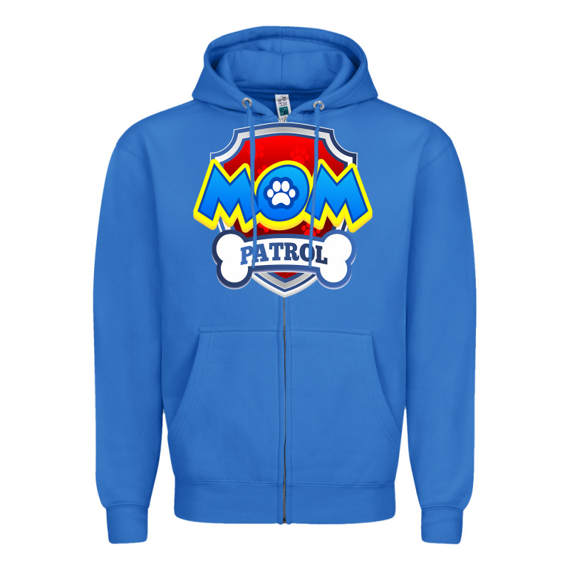 Funny Mom Patrol  Funny Dog Mom Gift Birthday Party T Shirt Zipper Hoodie by artisFamous | Teevron
