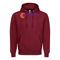 Burgundy hawaiian airlines Zipper Hoodie - artisFamous