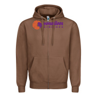 Chestnut hawaiian airlines Zipper Hoodie - artisFamous