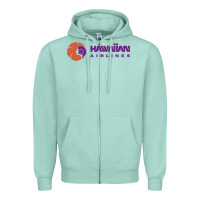 Seafoam hawaiian airlines Zipper Hoodie - artisFamous
