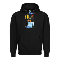 Black Just Chill Zipper Hoodie - artisFamous