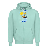 Seafoam Just Chill Zipper Hoodie - artisFamous