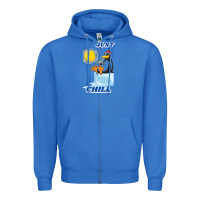 True Royal Just Chill Zipper Hoodie - artisFamous