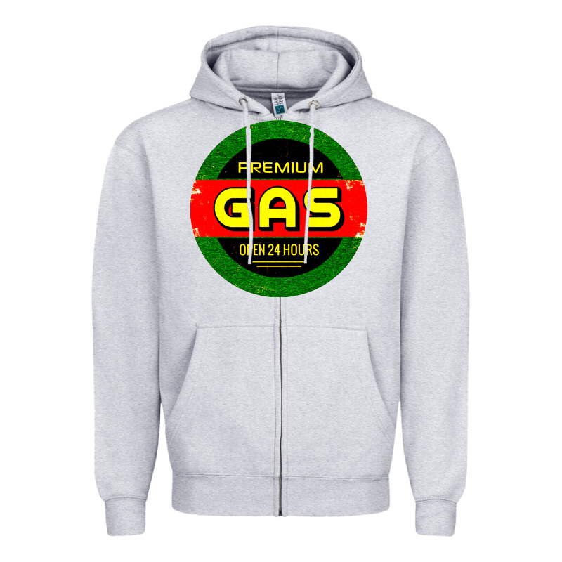 Garage Car Gasoline Zipper Hoodie by artisFamous | Teevron