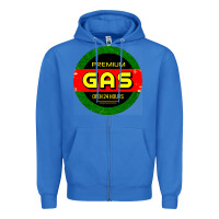True Royal GARAGE CAR GASOLINE Zipper Hoodie - artisFamous