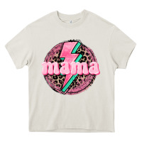 Cream Mama leopard background Mother's Day Heavy Core Tee - CowGirlArtShop