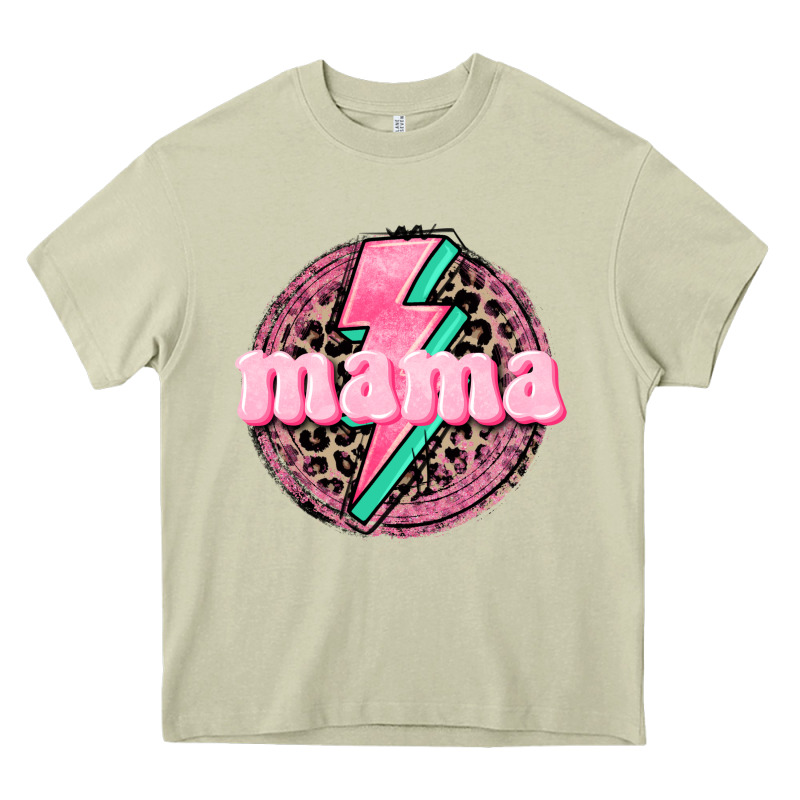 Mama Leopard Background Mother's Day Heavy Core Tee by CowGirlArtShop | Teevron