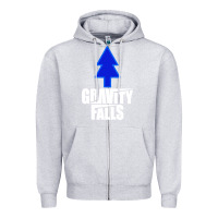 Heather Grey gravity falls dipper blue pine premium Zipper Hoodie - artisFamous