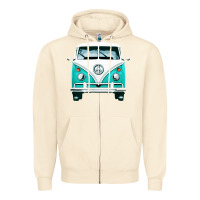 Sandshell hippie surf van Zipper Hoodie - artisFamous
