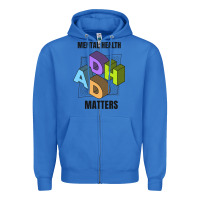 True Royal adhd mental health matters Zipper Hoodie - artisFamous