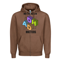 Chestnut adhd mental health matters Zipper Hoodie - artisFamous
