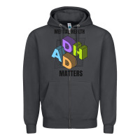 Smoke adhd mental health matters Zipper Hoodie - artisFamous
