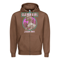 Distressed Teal Raptor Clever Girl T Shirt Zipper Hoodie | Teevron