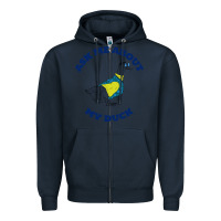 Navy ask me about my duck Zipper Hoodie - artisFamous