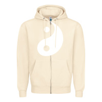 Sandshell yin yang Zipper Hoodie - artisFamous