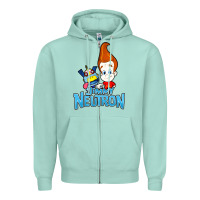 Seafoam jimmy neutron goddard title vintage poster Zipper Hoodie - artisFamous