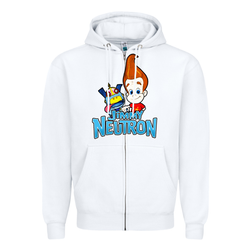 Jimmy Neutron Goddard Title Vintage Poster Zipper Hoodie by artisFamous | Teevron
