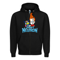 Black jimmy neutron goddard title vintage poster Zipper Hoodie - artisFamous