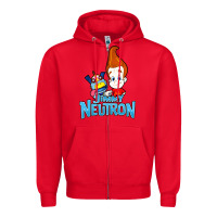 Red jimmy neutron goddard title vintage poster Zipper Hoodie - artisFamous