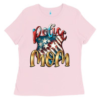 Bubblegum Pink Police mom Mother's Day Ladies Tee - FaDigitalArtStudio