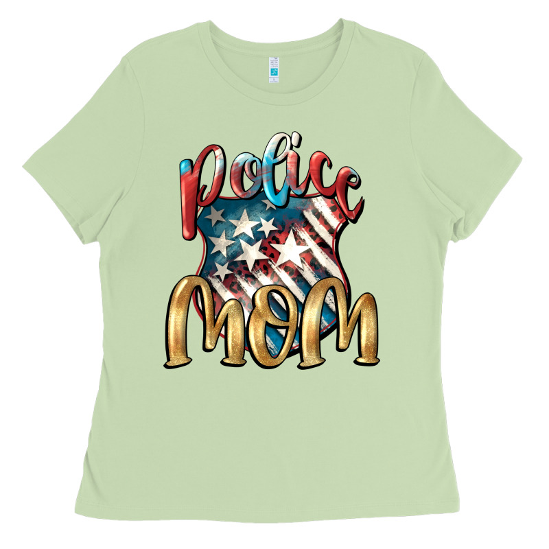 Police Mom Mother's Day Ladies Tee by FaDigitalArtStudio | Teevron